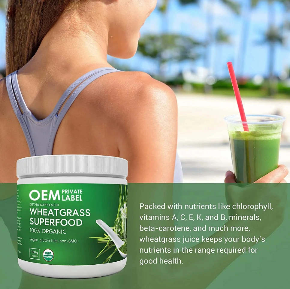 OEM Organic Super Greens Powder Superfood Vegan Greens Juice Blend Vegetable Supplement